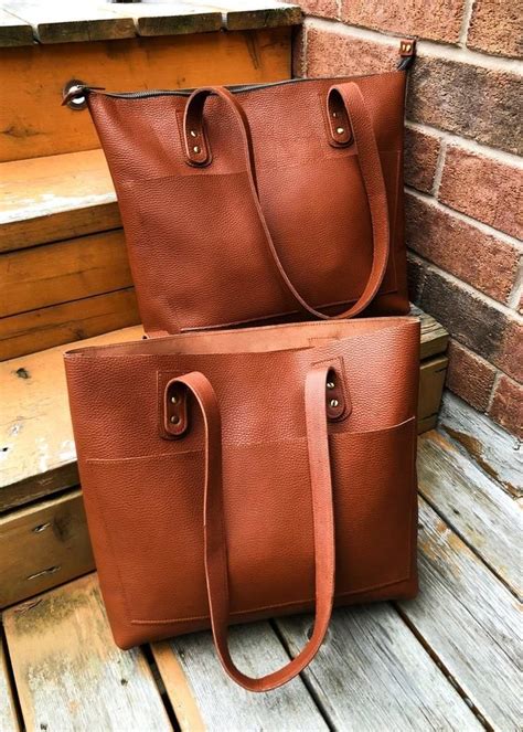 etsy leather tote|durable leather tote.